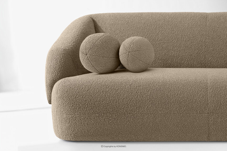 VIRA Sofa japandi tkanina boucle beżowy beżowy - zdjęcie 5