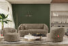 VIRA Sofa japandi tkanina boucle beżowy beżowy - zdjęcie 9