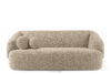 VIRA Sofa japandi tkanina boucle jasny beżowy jasny beżowy - zdjęcie 1