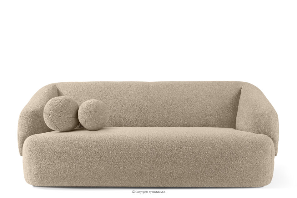 VIRA Sofa japandi tkanina boucle jasny beżowy jasny beżowy - zdjęcie 0