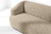 VIRA Sofa japandi tkanina boucle jasny beżowy jasny beżowy - zdjęcie 7