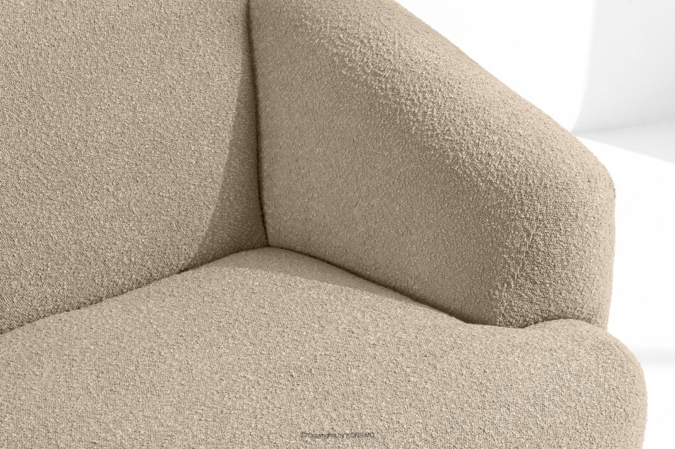 VIRA Sofa japandi tkanina boucle jasny beżowy jasny beżowy - zdjęcie 7