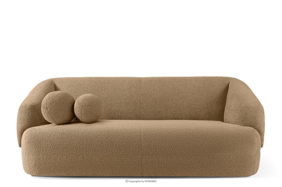 VIRA Sofa boucle w stylu japandi ciemny beżowy ciemny beżowy - zdjęcie 0