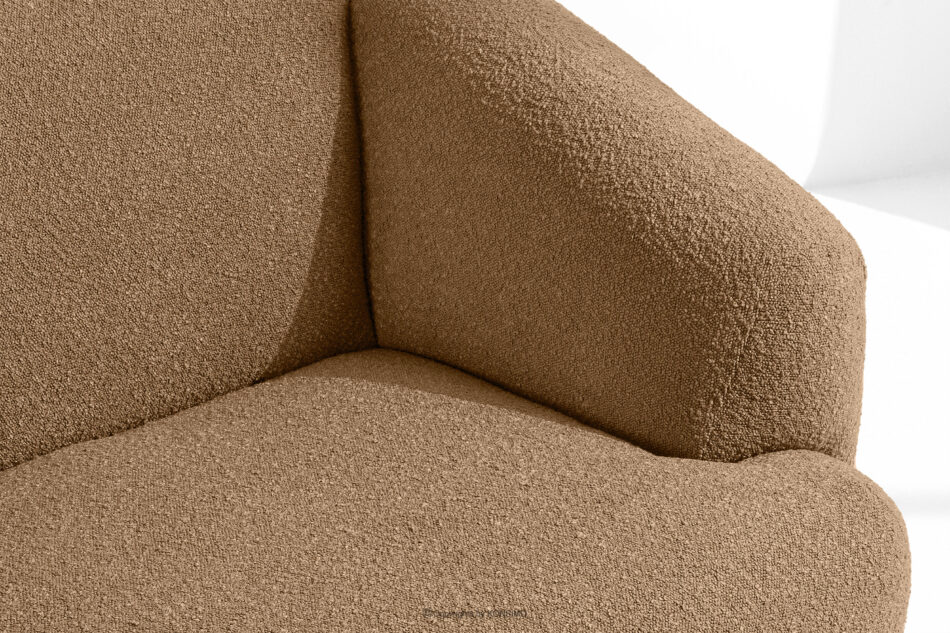 VIRA Sofa boucle w stylu japandi ciemny beżowy ciemny beżowy - zdjęcie 7