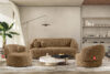 VIRA Sofa boucle w stylu japandi ciemny beżowy ciemny beżowy - zdjęcie 9