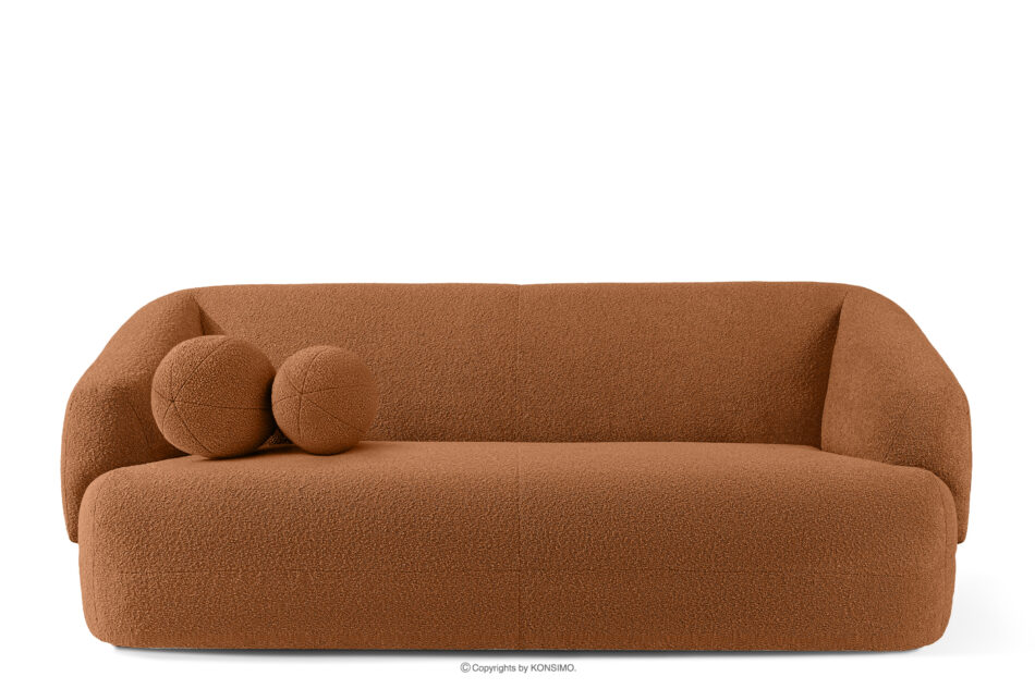 VIRA Sofa boucle w stylu japandi rudy rudy - zdjęcie 0