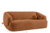 VIRA Sofa boucle w stylu japandi rudy rudy - zdjęcie 3