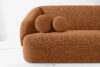 VIRA Sofa boucle w stylu japandi rudy rudy - zdjęcie 6
