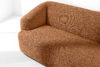 VIRA Sofa boucle w stylu japandi rudy rudy - zdjęcie 7