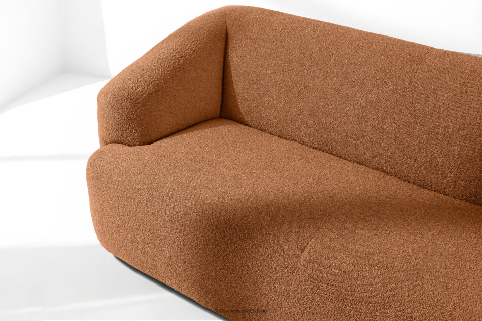 VIRA Sofa boucle w stylu japandi rudy rudy - zdjęcie 6