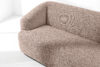 VIRA Sofa japandi tkanina boucle różowy różowy - zdjęcie 7
