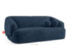 VIRA Sofa boucle w stylu japandi granatowy granatowy - zdjęcie 3
