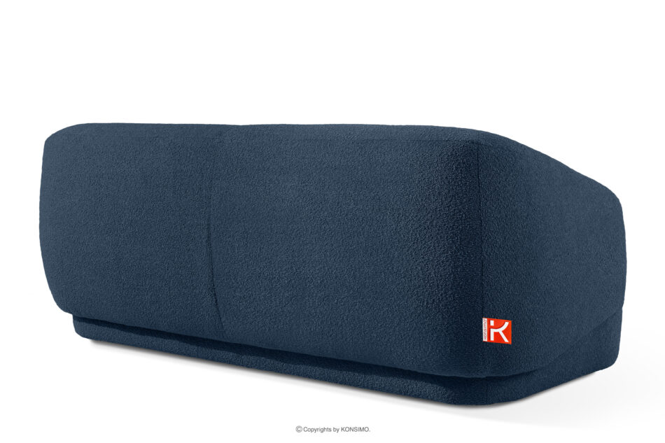 VIRA Sofa boucle w stylu japandi granatowy granatowy - zdjęcie 3