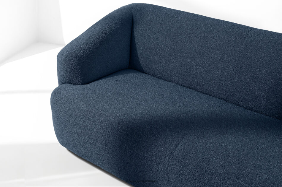VIRA Sofa boucle w stylu japandi granatowy granatowy - zdjęcie 6