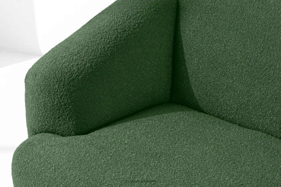 VIRA Narożnik boucle w stylu japandi prawy zielony zielony - zdjęcie 7