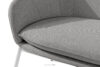 SOLIS Sofa na ogród tkanina wodoodporna szary/biały szary/biały - zdjęcie 5