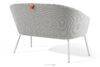 SOLIS Sofa ogrodowy tkanina wodoodporna jasny szary/biały jasny szary/biały - zdjęcie 4