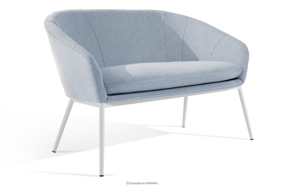 SOLIS Sofa ogrodowy tkanina wodoodporna błękitny/biały błękitny/biały - zdjęcie 2