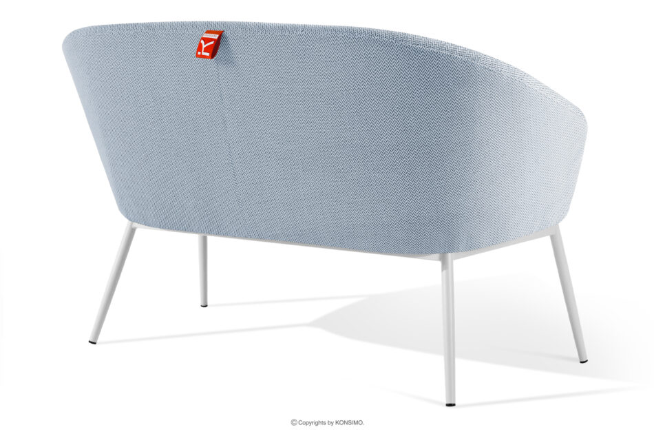 SOLIS Sofa ogrodowy tkanina wodoodporna błękitny/biały błękitny/biały - zdjęcie 3