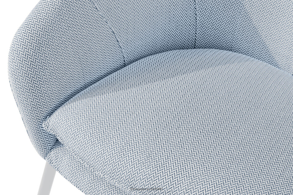 SOLIS Sofa ogrodowy tkanina wodoodporna błękitny/biały błękitny/biały - zdjęcie 4