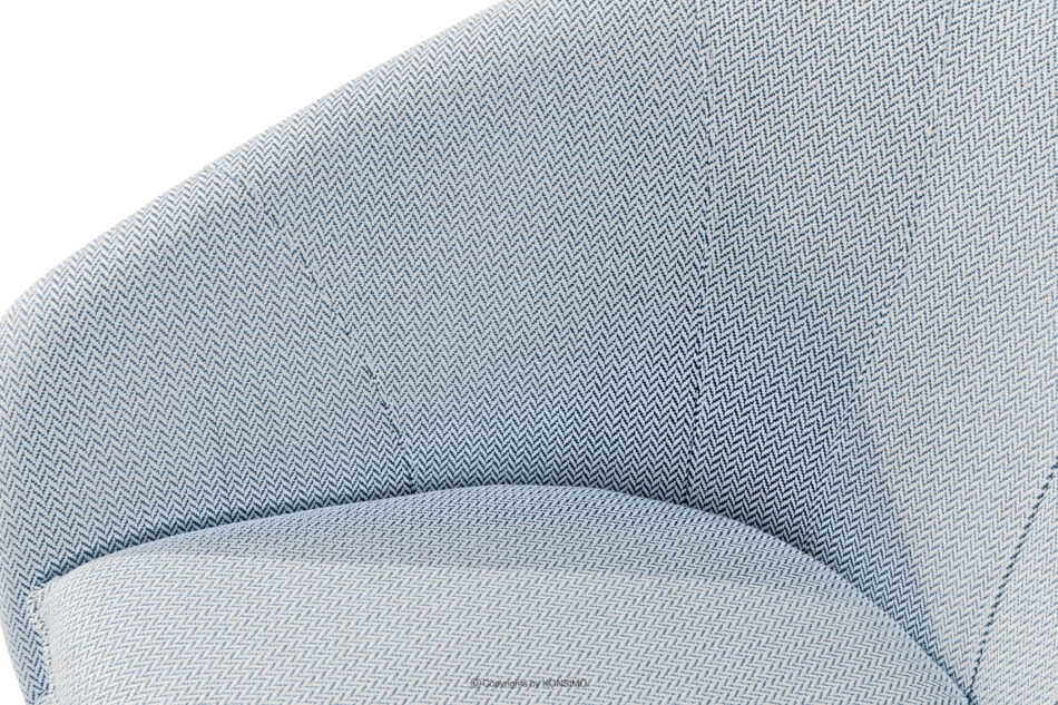 SOLIS Sofa ogrodowy tkanina wodoodporna błękitny/biały błękitny/biały - zdjęcie 5