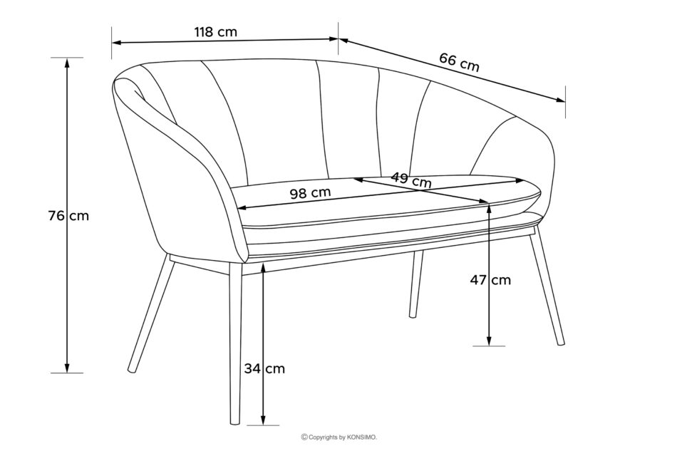 SOLIS Sofa na ogród tkanina wodoodporna jasny brązowy/biały jasny brązowy/biały - zdjęcie 9