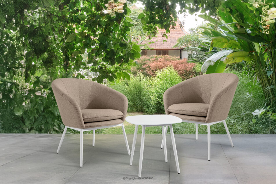 SOLIS Mały stolik ogrodowy biały biały - zdjęcie 6