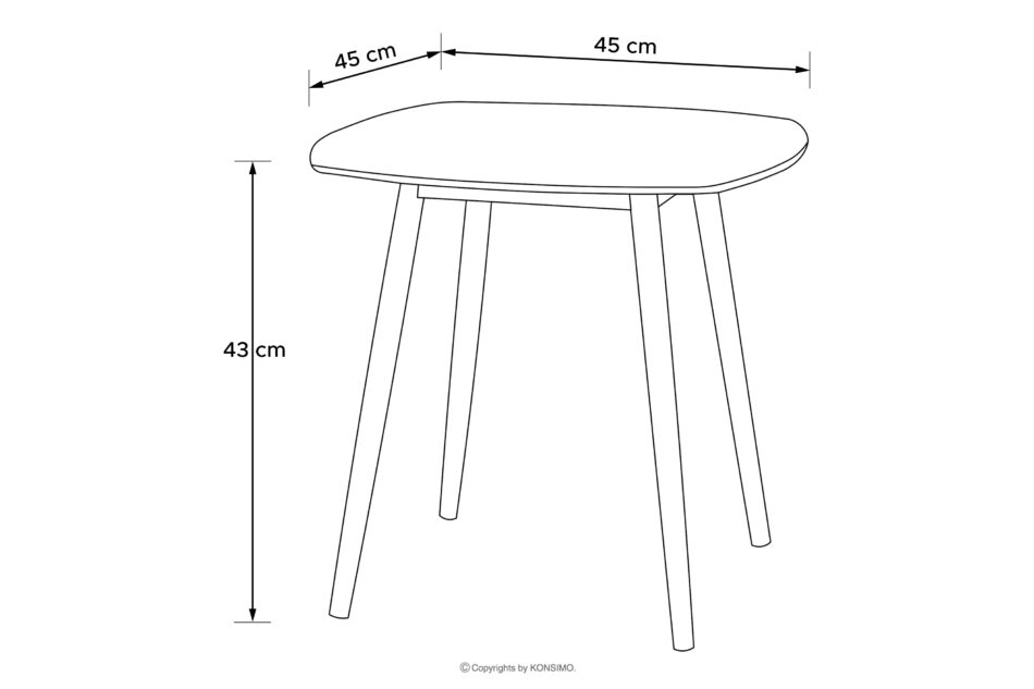 SOLIS Mały stolik ogrodowy biały biały - zdjęcie 7