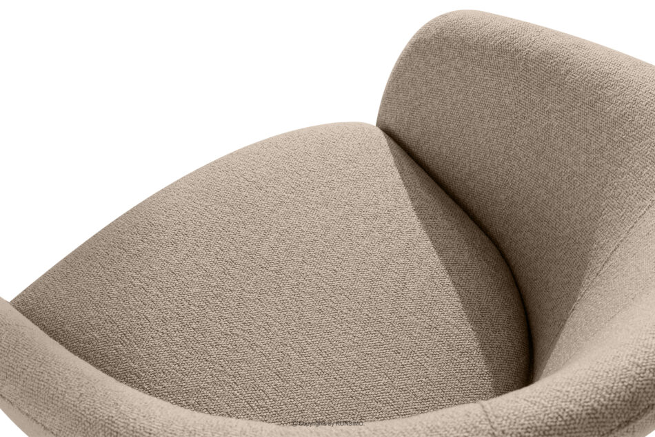 SOLIS Fotele ogrodowe ze stołem jasny brązowy/biały jasny brązowy/biały - zdjęcie 7