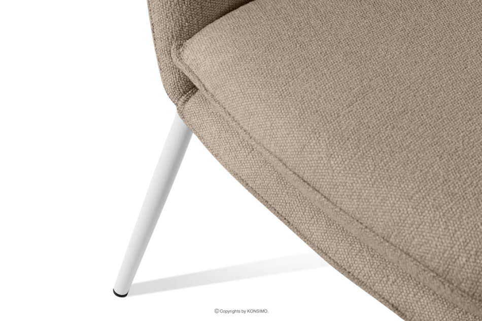 SOLIS Fotele ogrodowe ze stołem jasny brązowy/biały jasny brązowy/biały - zdjęcie 8