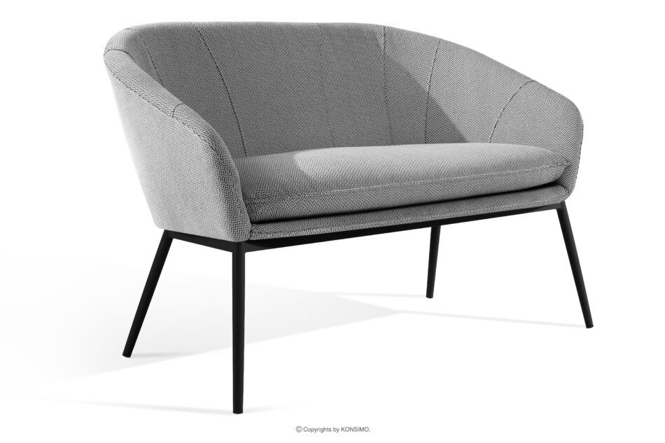 SOLIS Sofa ogrodowy tkanina wodoodporna biały/czarny biały/czarny - zdjęcie 2