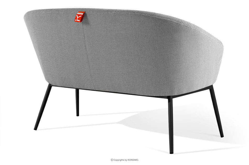 SOLIS Sofa ogrodowy tkanina wodoodporna biały/czarny biały/czarny - zdjęcie 3