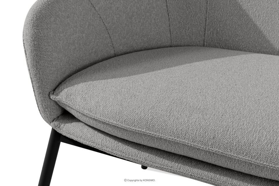SOLIS Sofa na ogród tkanina wodoodporna szary/czarny szary/czarny - zdjęcie 4