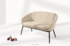 SOLIS Sofa ogrodowy tkanina wodoodporna kremowy/czarny kremowy/czarny - zdjęcie 2