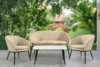 SOLIS Sofa ogrodowy tkanina wodoodporna kremowy/czarny kremowy/czarny - zdjęcie 9