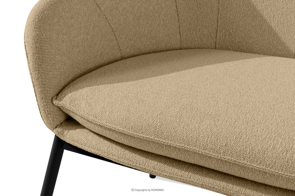 SOLIS Sofa ogrodowy tkanina wodoodporna ciepły beżowy/czarny ciepły beżowy/czarny - zdjęcie 4