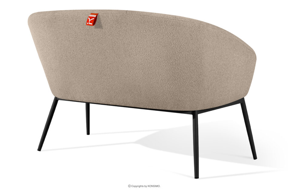 SOLIS Sofa na ogród tkanina wodoodporna jasny brązowy/czarny jasny brązowy/czarny - zdjęcie 3
