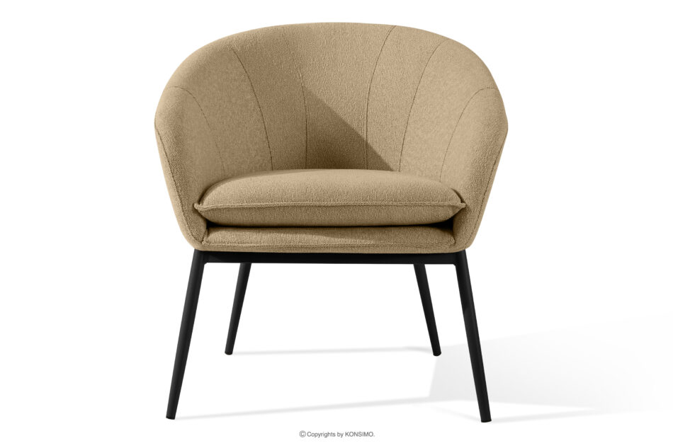 SOLIS Fotele ogrodowe ze stołem ciepły beżowy/czarny ciepły beżowy/czarny - zdjęcie 2