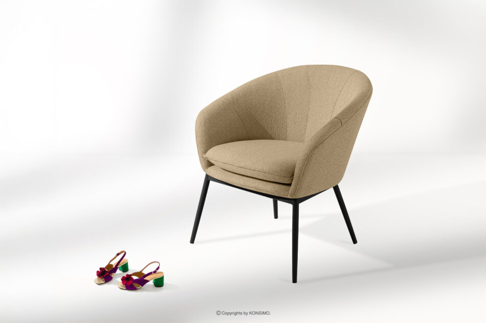 SOLIS Fotele ogrodowe ze stołem ciepły beżowy/czarny ciepły beżowy/czarny - zdjęcie 14