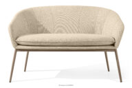 Sofa ogrodowy tkanina wodoodporna kremowy/beżowy