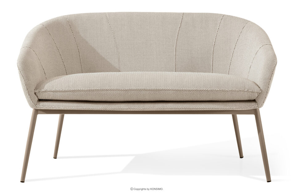 SOLIS Sofa ogrodowy tkanina wodoodporna biały/beżowy biały/beżowy - zdjęcie 0