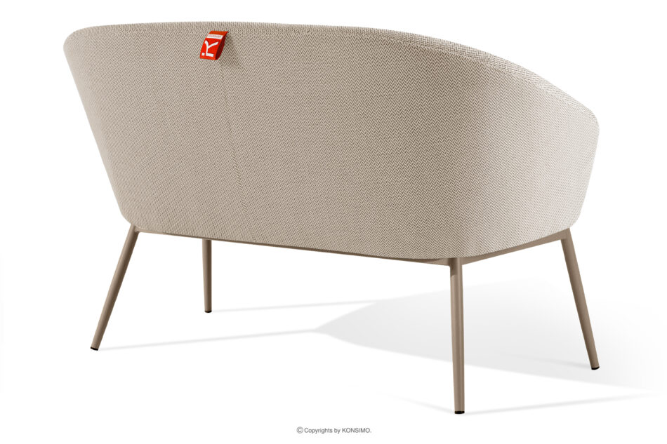 SOLIS Sofa ogrodowy tkanina wodoodporna biały/beżowy biały/beżowy - zdjęcie 3