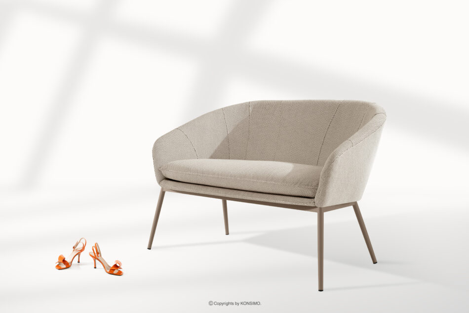SOLIS Sofa ogrodowy tkanina wodoodporna biały/beżowy biały/beżowy - zdjęcie 1