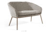 SOLIS Sofa ogrodowy tkanina wodoodporna brązowy/biały/beżowy brązowy/biały/beżowy - zdjęcie 3