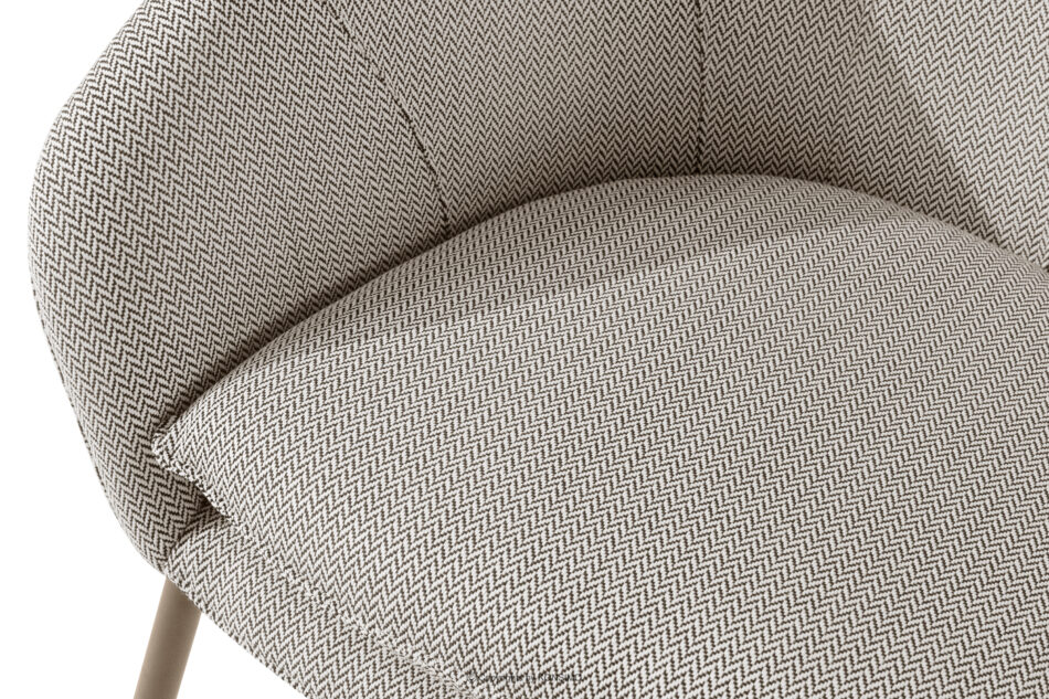 SOLIS Sofa ogrodowy tkanina wodoodporna brązowy/biały/beżowy brązowy/biały/beżowy - zdjęcie 4