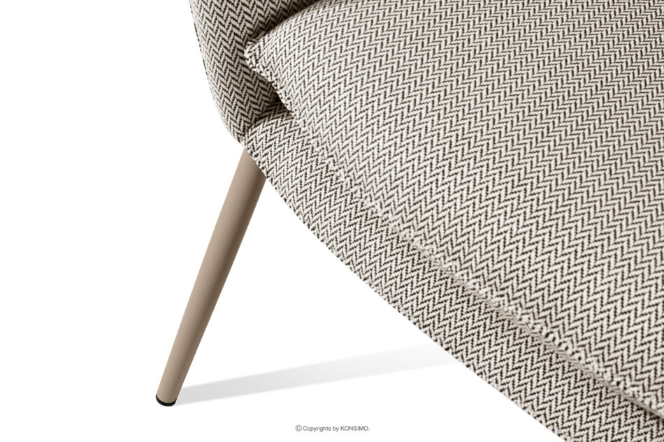 SOLIS Sofa ogrodowy tkanina wodoodporna brązowy/biały/beżowy brązowy/biały/beżowy - zdjęcie 7