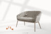 SOLIS Sofa ogrodowy tkanina wodoodporna brązowy/biały/beżowy brązowy/biały/beżowy - zdjęcie 2