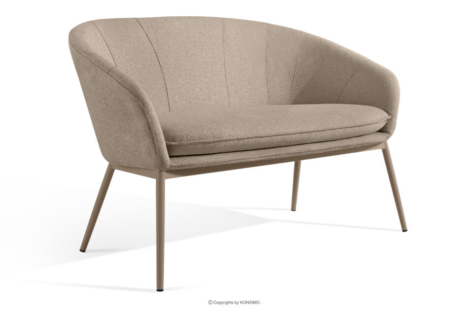 SOLIS Sofa na ogród tkanina wodoodporna jasny brązowy/beżowy jasny brązowy/beżowy - zdjęcie 2