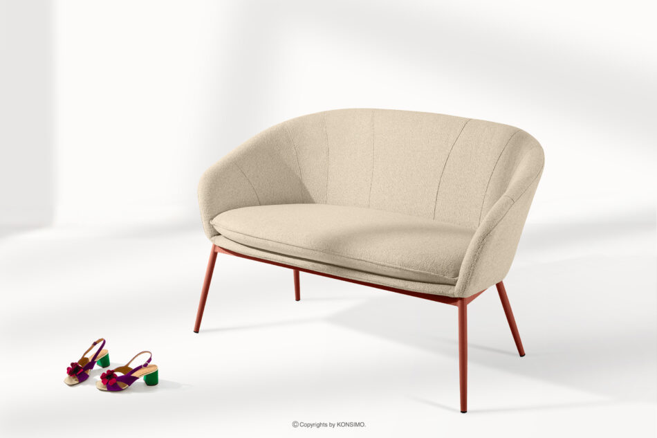 SOLIS Sofa ogrodowy tkanina wodoodporna kremowy/rudy kremowy/rudy - zdjęcie 1