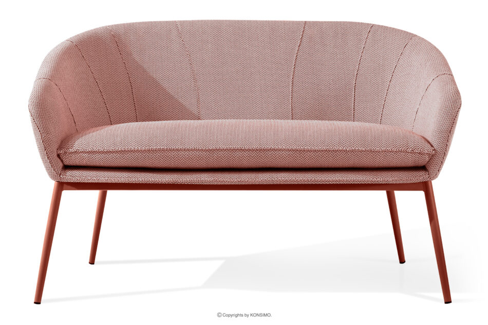 SOLIS Sofa ogrodowy tkanina wodoodporna bordowy/biały/rudy bordowy/biały/rudy - zdjęcie 0